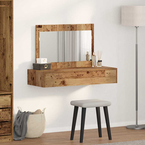vidaXL Dressing Table Brown 100 x 40 x 70 cm Engineered wood