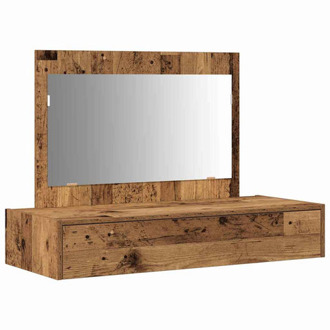 vidaXL Dressing Table Brown 100 x 40 x 70 cm Engineered wood