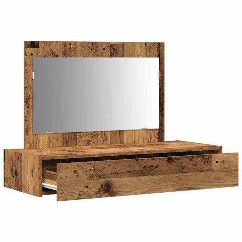 vidaXL Dressing Table Brown 100 x 40 x 70 cm Engineered wood
