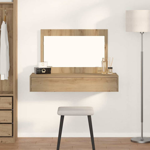 vidaXL Wall Hanging Dressing Table Artisan Oak 100x40x70 cm
