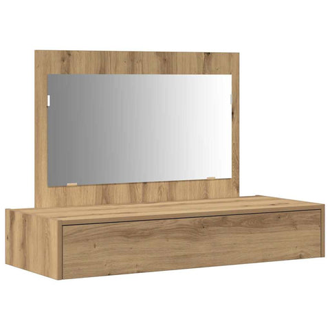 vidaXL Wall Hanging Dressing Table Artisan Oak 100x40x70 cm