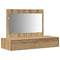 vidaXL Wall Hanging Dressing Table Artisan Oak 100x40x70 cm