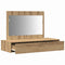 vidaXL Wall Hanging Dressing Table Artisan Oak 100x40x70 cm