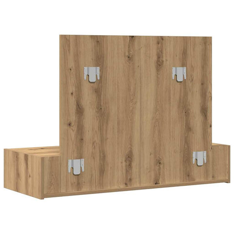 vidaXL Wall Hanging Dressing Table Artisan Oak 100x40x70 cm