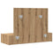 vidaXL Wall Hanging Dressing Table Artisan Oak 100x40x70 cm