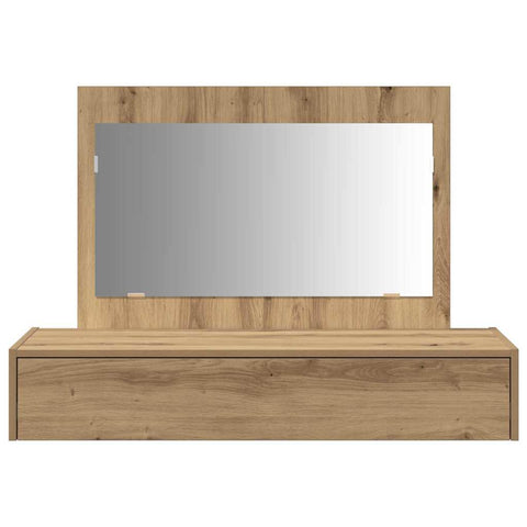 vidaXL Wall Hanging Dressing Table Artisan Oak 100x40x70 cm