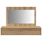 vidaXL Wall Hanging Dressing Table Artisan Oak 100x40x70 cm