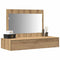 vidaXL Wall Hanging Dressing Table Artisan Oak 100x40x70 cm