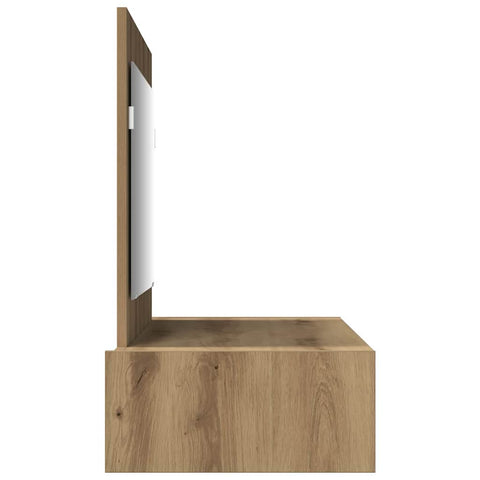 vidaXL Wall Hanging Dressing Table Artisan Oak 100x40x70 cm