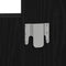 vidaXL Wall-Mounted Dressing Table with LED Lights - Black Oak