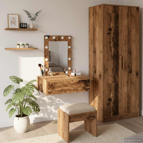 vidaXL Dressing Table Brown 60 x 40 x 70 cm Engineered wood