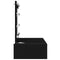 vidaXL Wall-Mounted Dressing Table with LED Lights in Black Oak