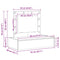 vidaXL Wall-Mounted Dressing Table with LED Lights in Black Oak