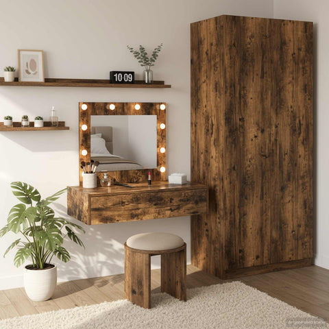 vidaXL Dressing Table Brown 83 x 40 x 70 cm Engineered wood