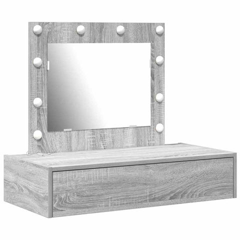 vidaXL Dressing Table with Drawer Grey 83 x 40 x 70 cm Engineered wood