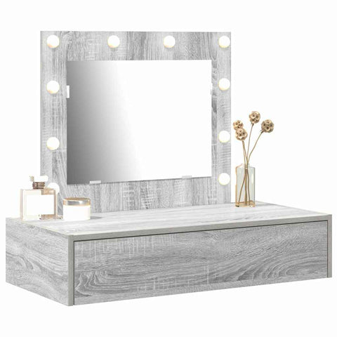 vidaXL Dressing Table with Drawer Grey 83 x 40 x 70 cm Engineered wood