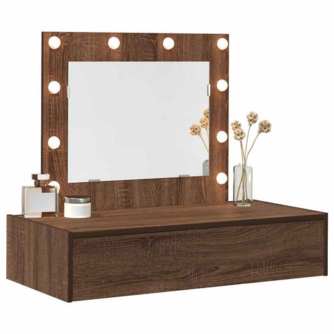 vidaXL Dressing Table Brown 83 x 40 x 70 cm Engineered wood