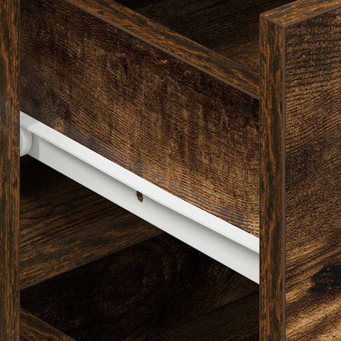 vidaXL Sideboard Smoked Oak 120 x 36 x 69 cm Engineered Wood