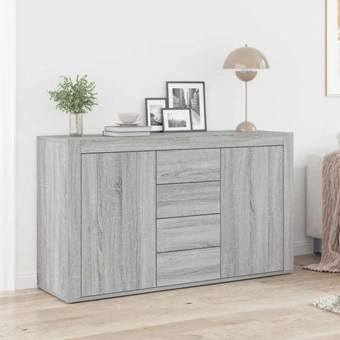 vidaXL Sideboard Grey Sonoma 120 x 36 x 69 cm Engineered Wood
