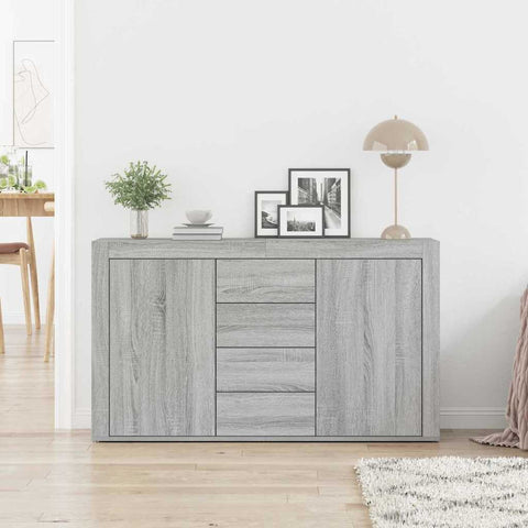 vidaXL Sideboard Grey Sonoma 120 x 36 x 69 cm Engineered Wood