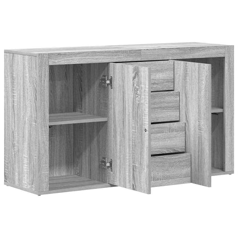 vidaXL Sideboard Grey Sonoma 120 x 36 x 69 cm Engineered Wood