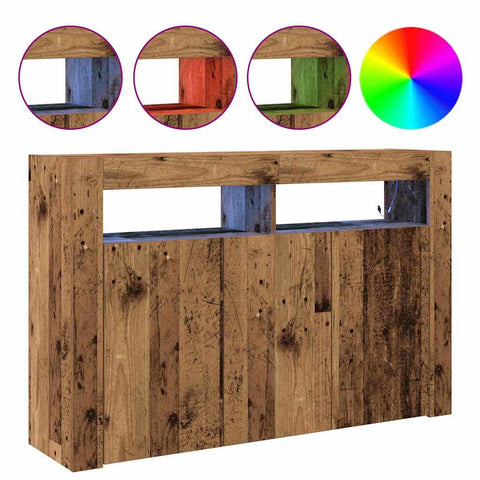 vidaXL Sideboard Old wood 116 x 30 x 75 cm Engineered wood