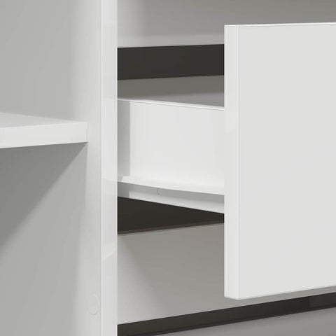 vidaXL Sideboard with Drawer White 120 x 41 x 75 cm Engineered wood