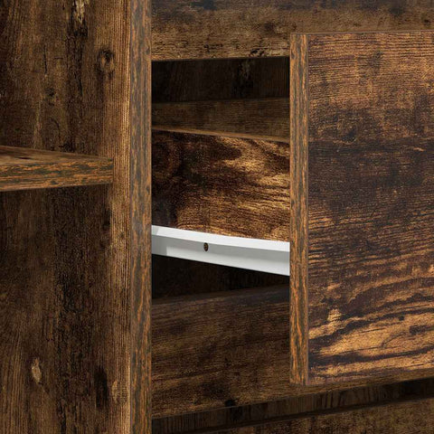 vidaXL Sideboard Smoked oak 120 x 41 x 75 cm Engineered wood