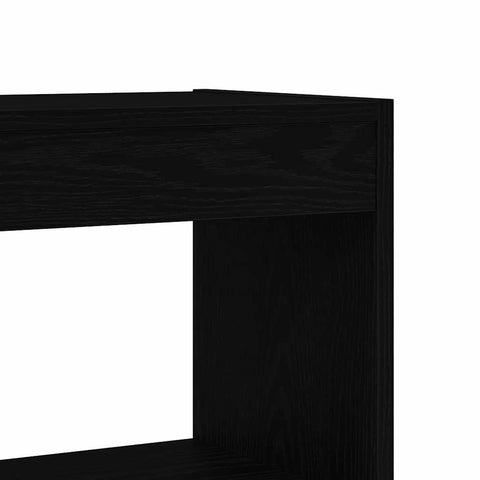 vidaXL Bookcase with Shelf Black oak 80 x 30 x 198 cm Engineered wood