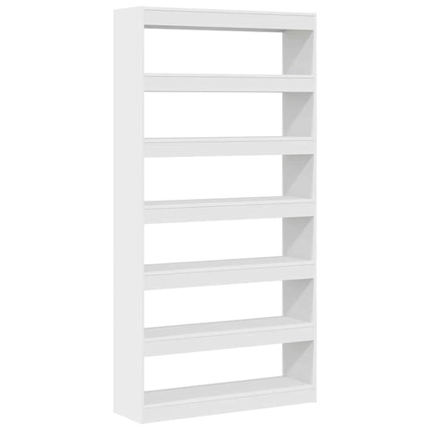 vidaXL Book Cabinet White Engineered Wood