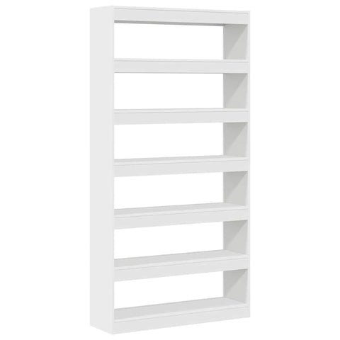 vidaXL Book Cabinet White Engineered Wood