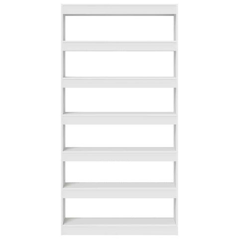 vidaXL Book Cabinet White Engineered Wood