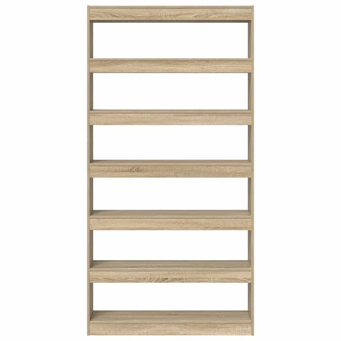 vidaXL Book Cabinet Brown Engineered Wood