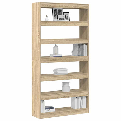 vidaXL Book Cabinet Brown Engineered Wood