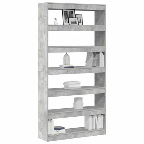 vidaXL Book Cabinet Grey Engineered Wood