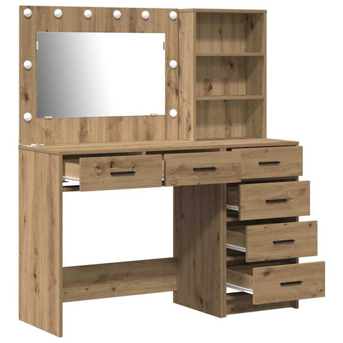 vidaXL Dressing Table Brown 78.5 x 41 x 135 cm Engineered wood