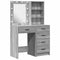 vidaXL Dressing Table 2 pcs Grey 50 x 41 x 135 cm Engineered wood