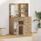 vidaXL Dressing Table 2 pcs Brown 50 x 41 x 135 cm Engineered wood