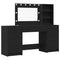 vidaXL Dressing Table 3 pcs Black 40 x 41 x 135 cm Engineered wood