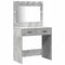 vidaXL Dressing Table 3 pcs Grey 40 x 41 x 135 cm Engineered wood