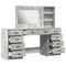 vidaXL Dressing Table 3 pcs Grey 40 x 41 x 135 cm Engineered wood