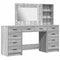vidaXL Dressing Table 3 pcs Grey 40 x 41 x 135 cm Engineered wood