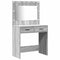 vidaXL Dressing Table 3 pcs Grey 40 x 41 x 135 cm Engineered wood