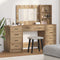 vidaXL Dressing Table 3 pcs Brown 40 x 41 x 135 cm Engineered wood