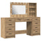 vidaXL Dressing Table 3 pcs Brown 40 x 41 x 135 cm Engineered wood