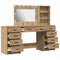 vidaXL Dressing Table 3 pcs Brown 40 x 41 x 135 cm Engineered wood