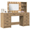 vidaXL Dressing Table 3 pcs Brown 40 x 41 x 135 cm Engineered wood