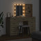 vidaXL Dressing Table 3 pcs Brown 40 x 41 x 135 cm Engineered wood