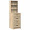 vidaXL Dressing Table 3 pcs Brown 40 x 41 x 135 cm Engineered wood