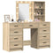 vidaXL Dressing Table 3 pcs Brown 40 x 41 x 135 cm Engineered wood